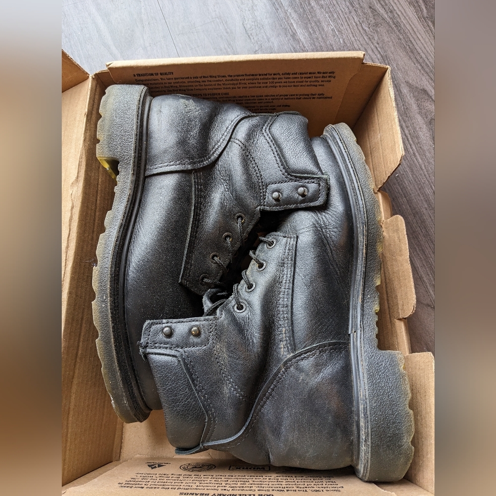 Red wing steel toe boots